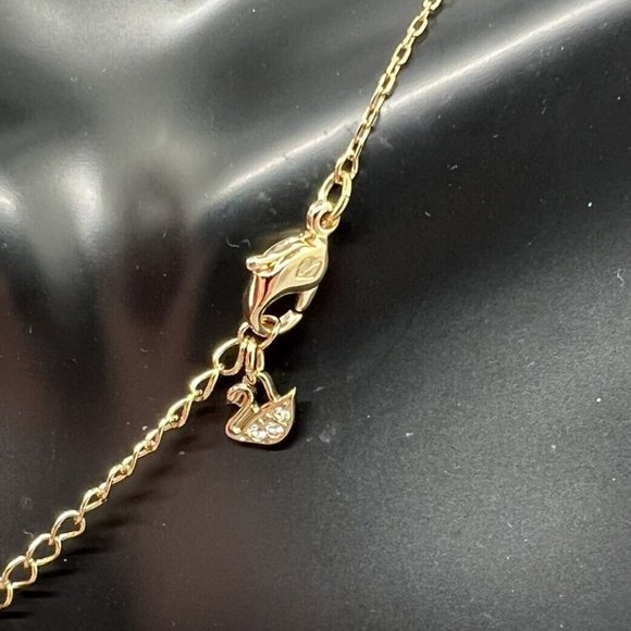 Swarovski Crystal Jewelry Pendant DICE Gold Tone Plated with Gift Box - Picture 7 of 8